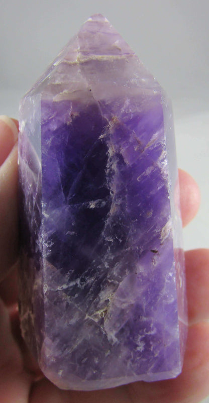 amethyst crystal pillar, polished brazil quartz crystals