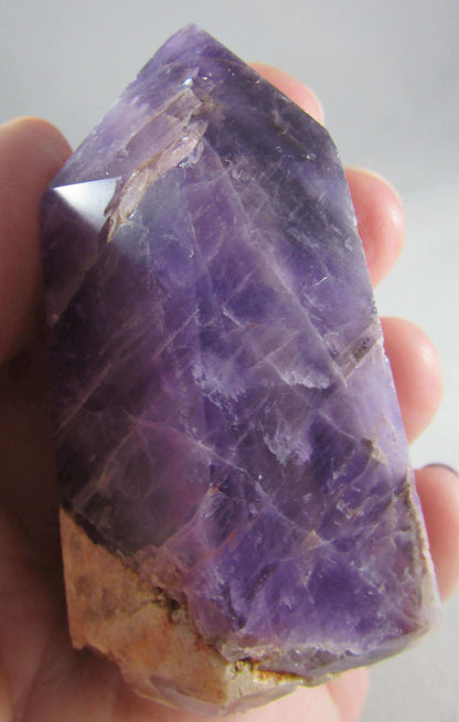 amethyst crystal pillar, polished brazil quartz crystals