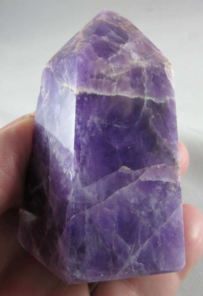 amethyst crystal pillar, polished brazil quartz crystals