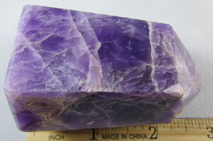 amethyst crystal pillar, polished brazil quartz crystals