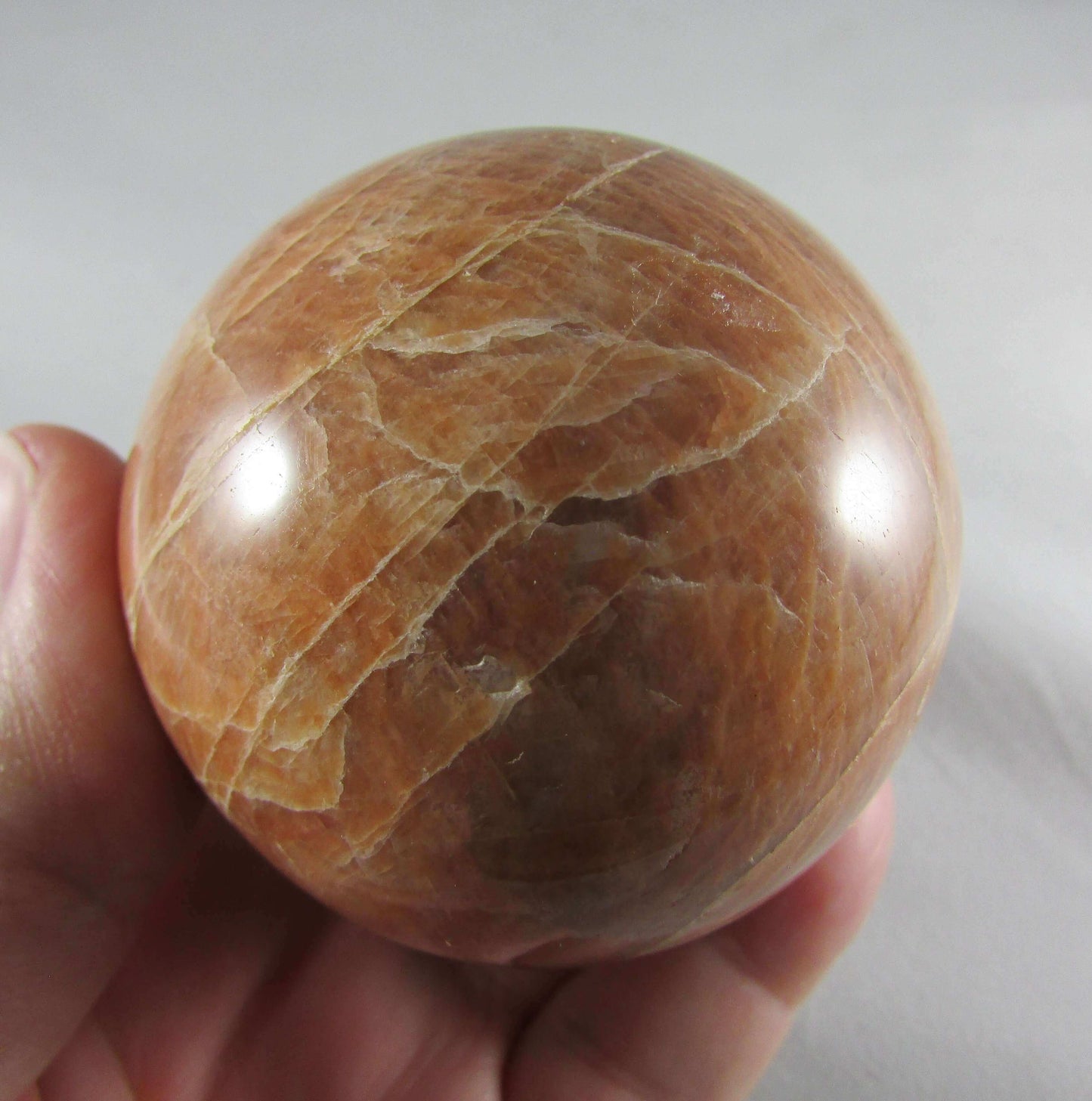 black moonstone crystal sphere, crystal ball, madagascar