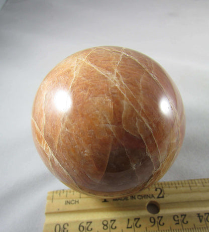 black moonstone crystal sphere, crystal ball, madagascar