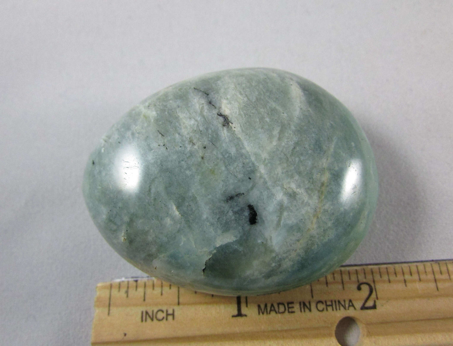 natural amazonite crystal palmstone madagascar