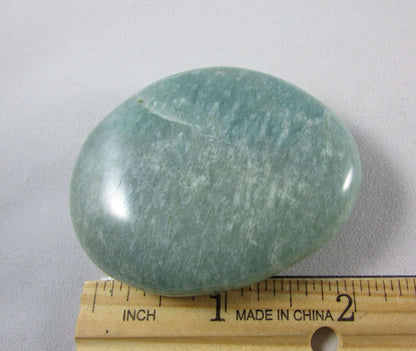 natural amazonite crystal palmstone madagascar