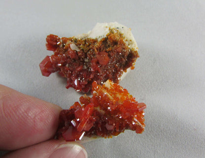 Natural Vanadinite Barite Crystal Specimen Morocco mineral