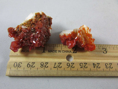 Natural Vanadinite Barite Crystal Specimen Morocco mineral