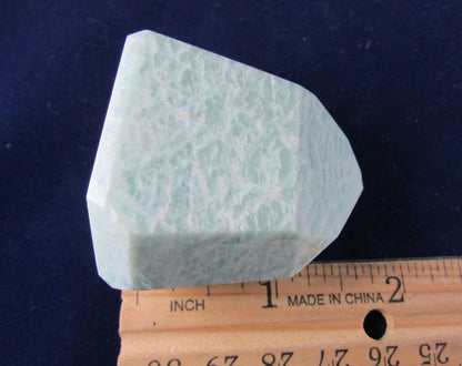 natural amazonite crystal obelisk madagascar