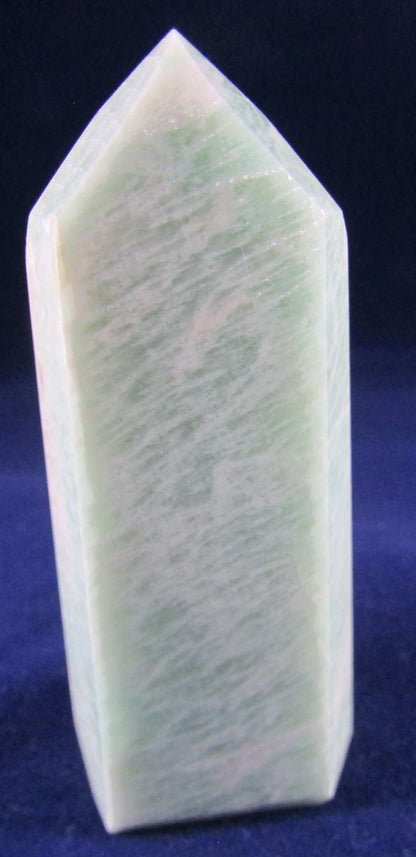 natural amazonite crystal obelisk madagascar