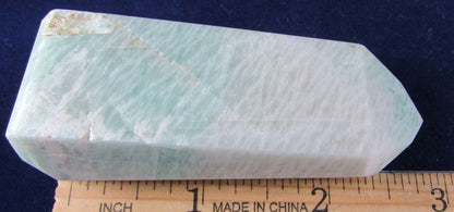 natural amazonite crystal obelisk madagascar