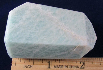 natural amazonite crystal obelisk madagascar