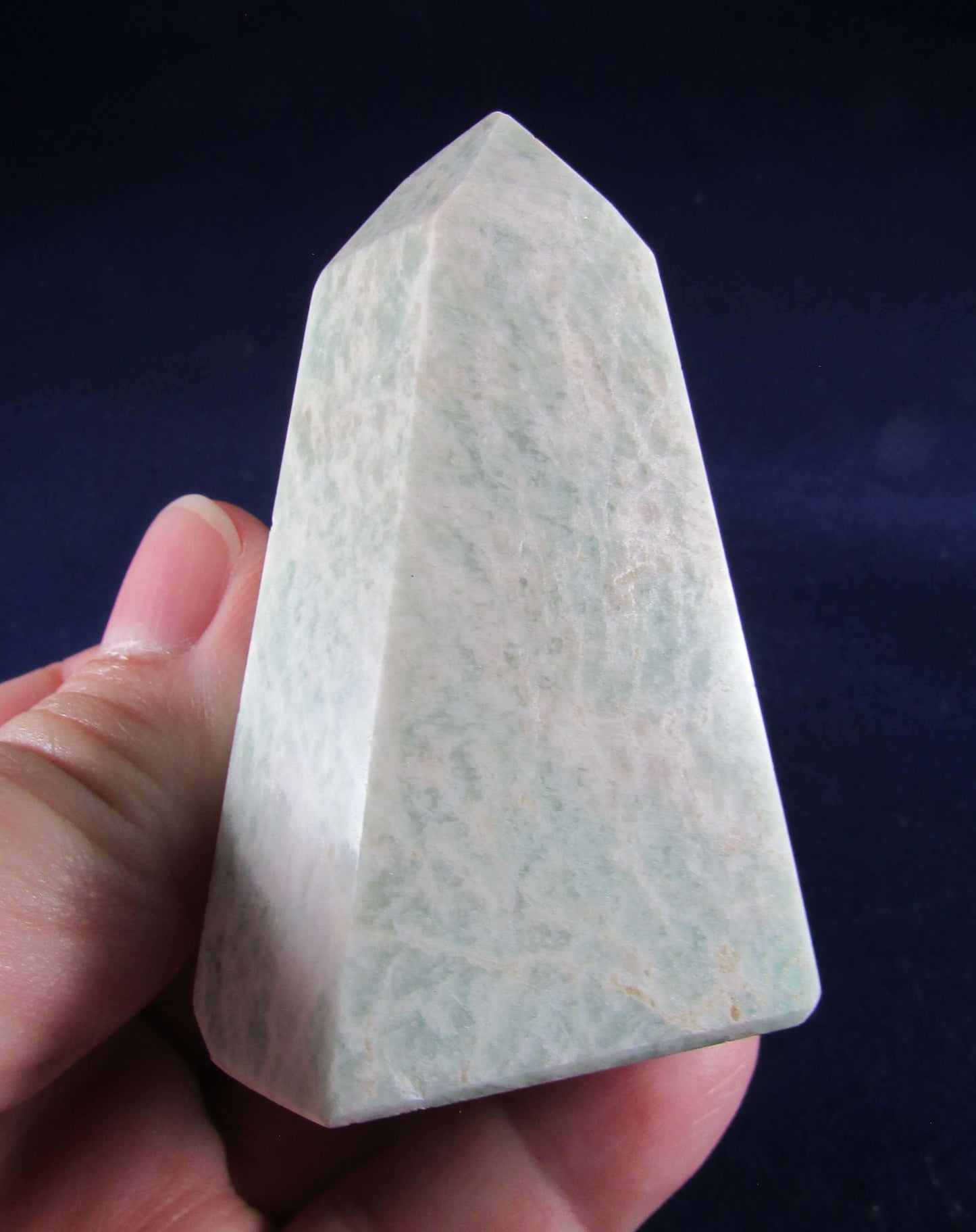 natural amazonite crystal obelisk madagascar