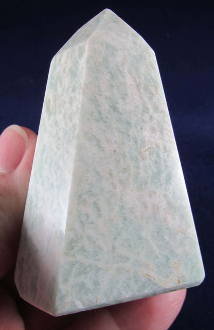 natural amazonite crystal obelisk madagascar