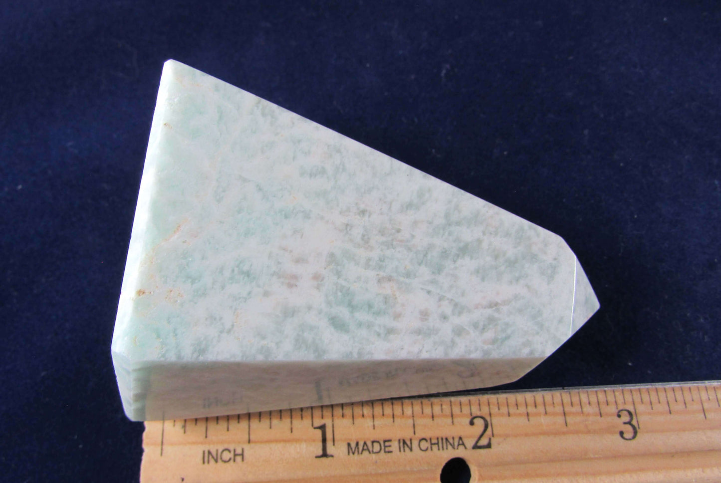 natural amazonite crystal obelisk madagascar