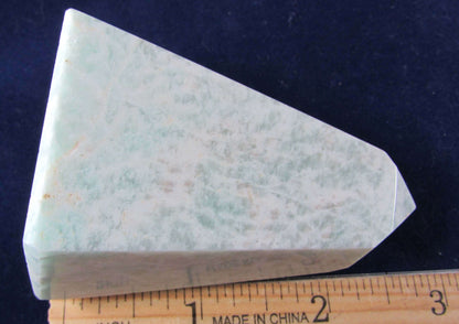 natural amazonite crystal obelisk madagascar