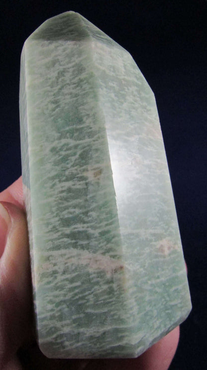 natural amazonite crystal obelisk madagascar