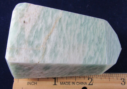 natural amazonite crystal obelisk madagascar