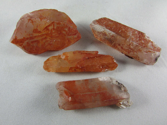 Red Quartz Points Set, Morocco Crystals