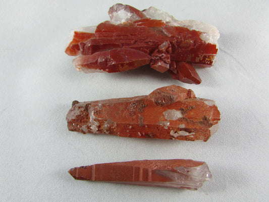 Red Quartz Points Set, Morocco  (RQP11) Crystals