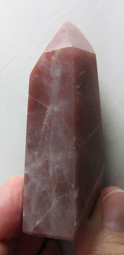 Pink Guava Quartz Obelisk Natural Crystal obelisk brazil crystal