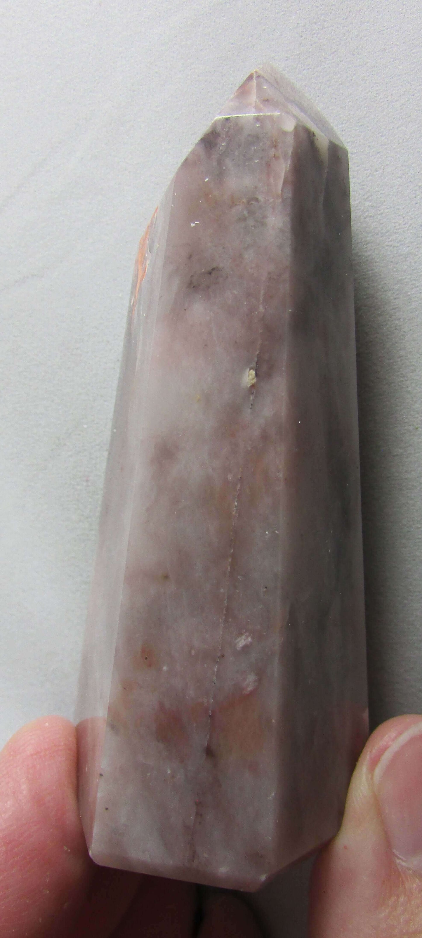 Pink Guava Quartz Obelisk Natural Crystal obelisk brazil crystal