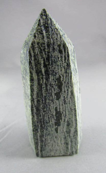 green zebra jasper polished obelisk, ethically sourced