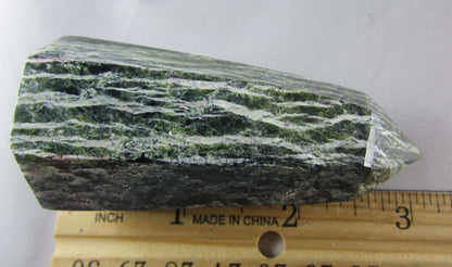 green zebra jasper polished obelisk, ethically sourced