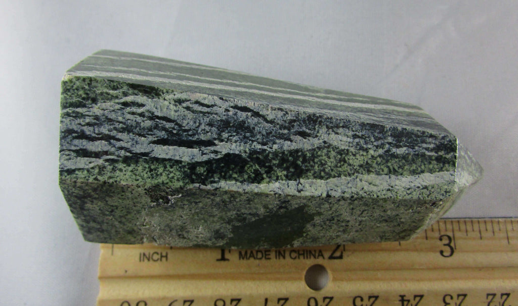 green zebra jasper polished obelisk, ethically sourced
