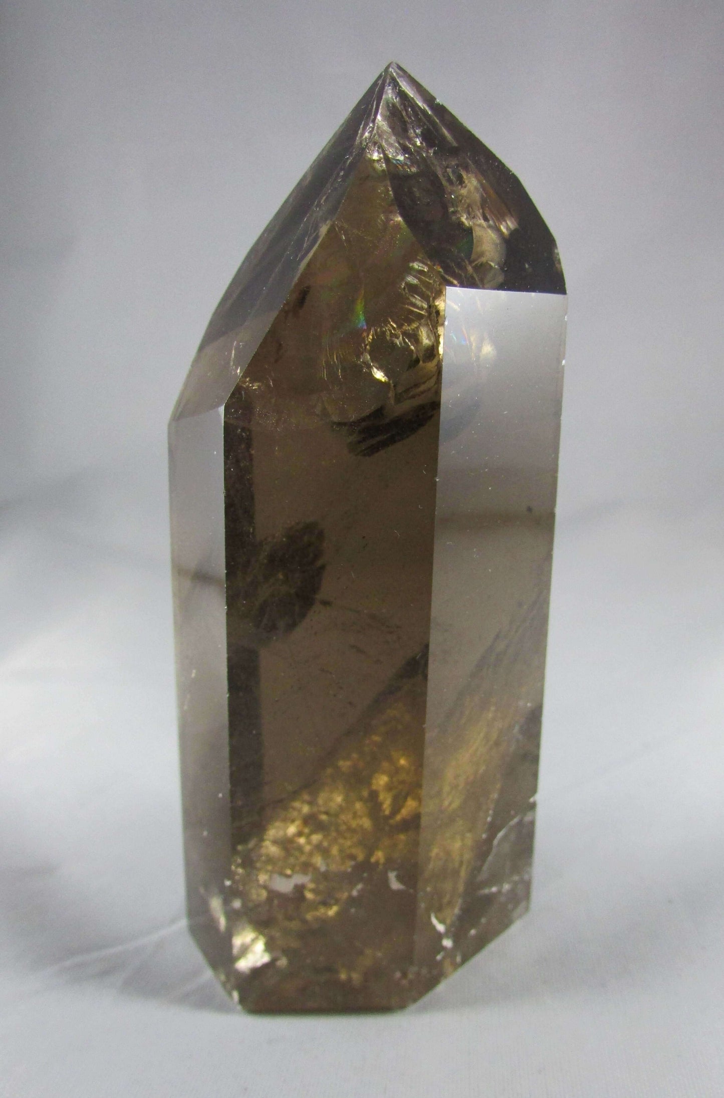 Natural polished Smoky Quartz crystal Obelisk brazil
