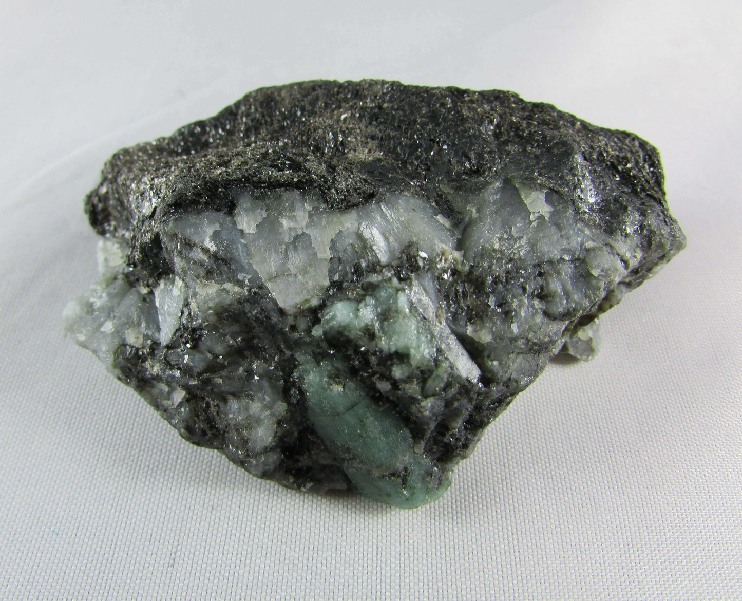 emerald schist, raw unpolished crystal mineral brazil