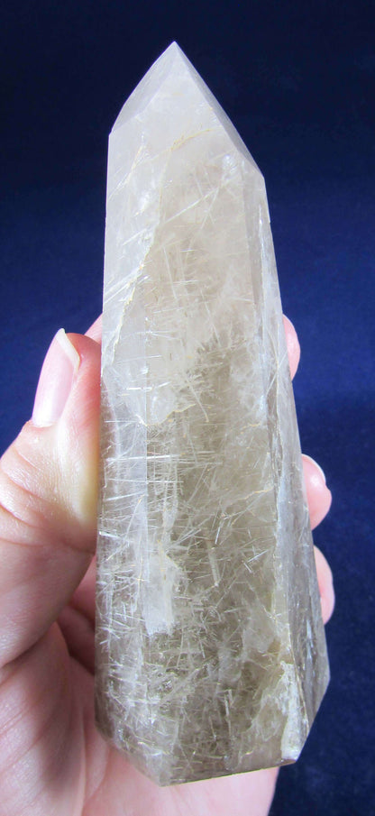 Rutile Quartz obelisk, Rutilated Quartz brazil crystal