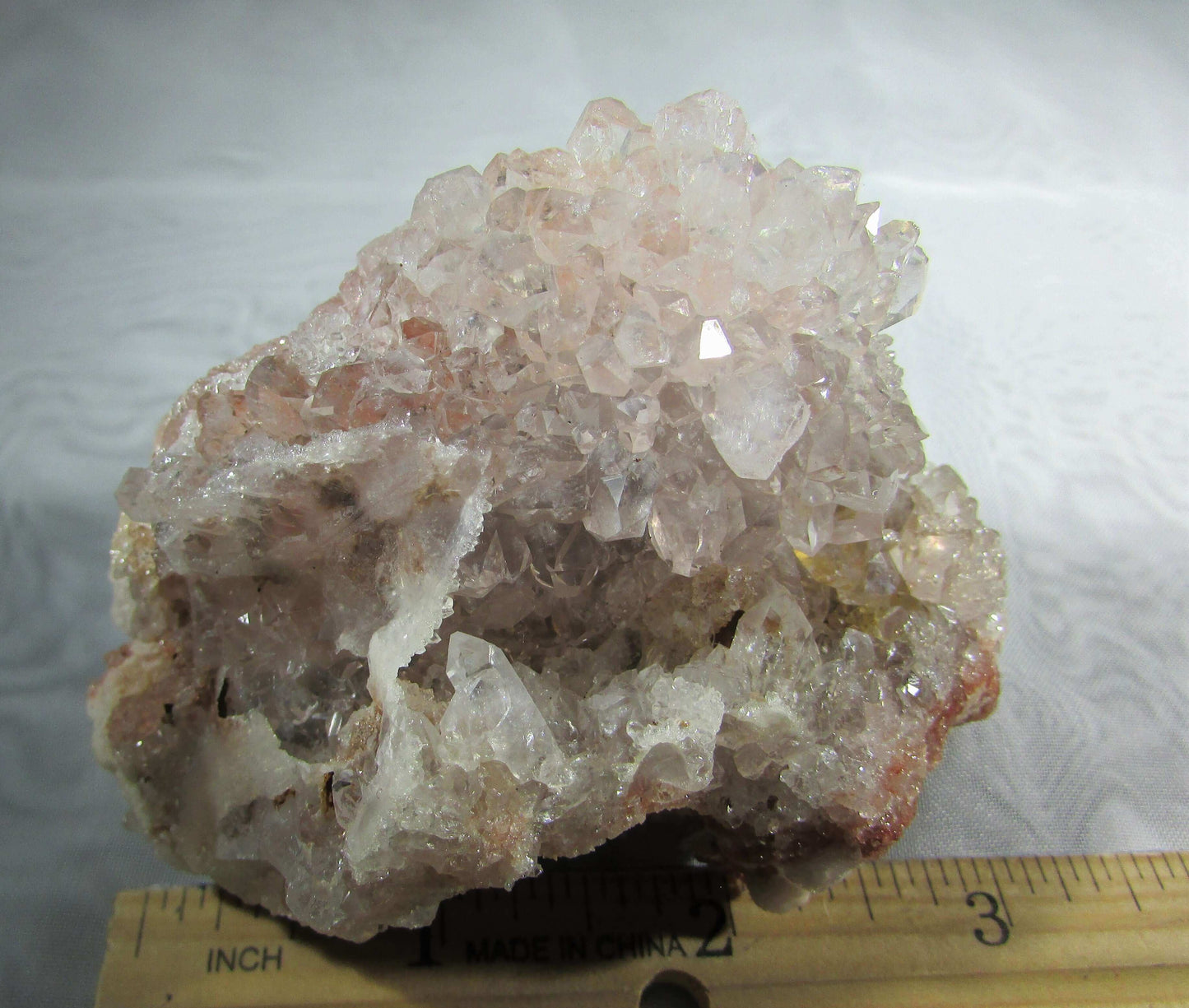 Pink White Amethyst Cluster, Brazil (BR615) Crystals