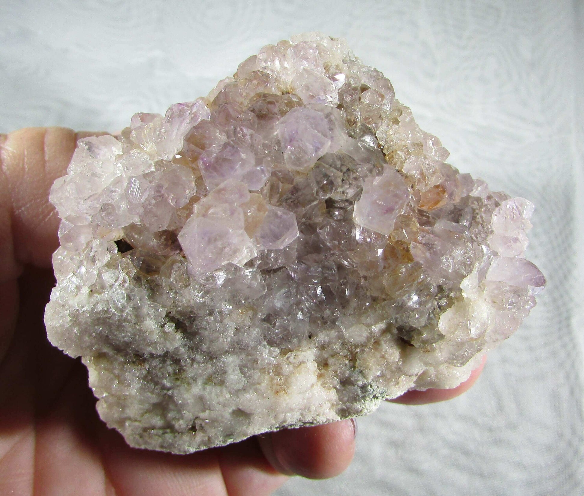 lilac amethyst crystals, genuine amethyst cluster, brazil