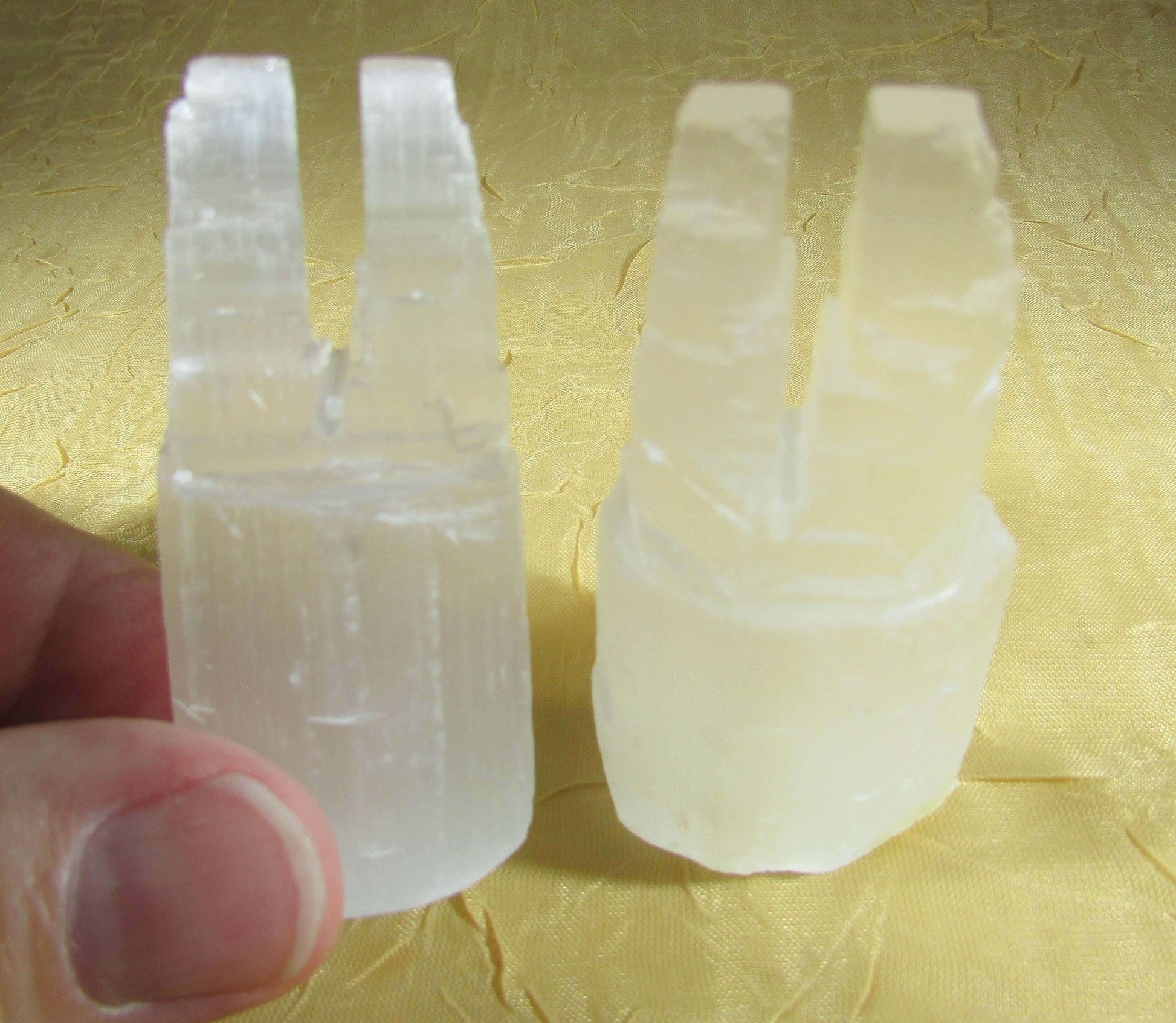 selenite tower set, crystal grids, morocco mineral