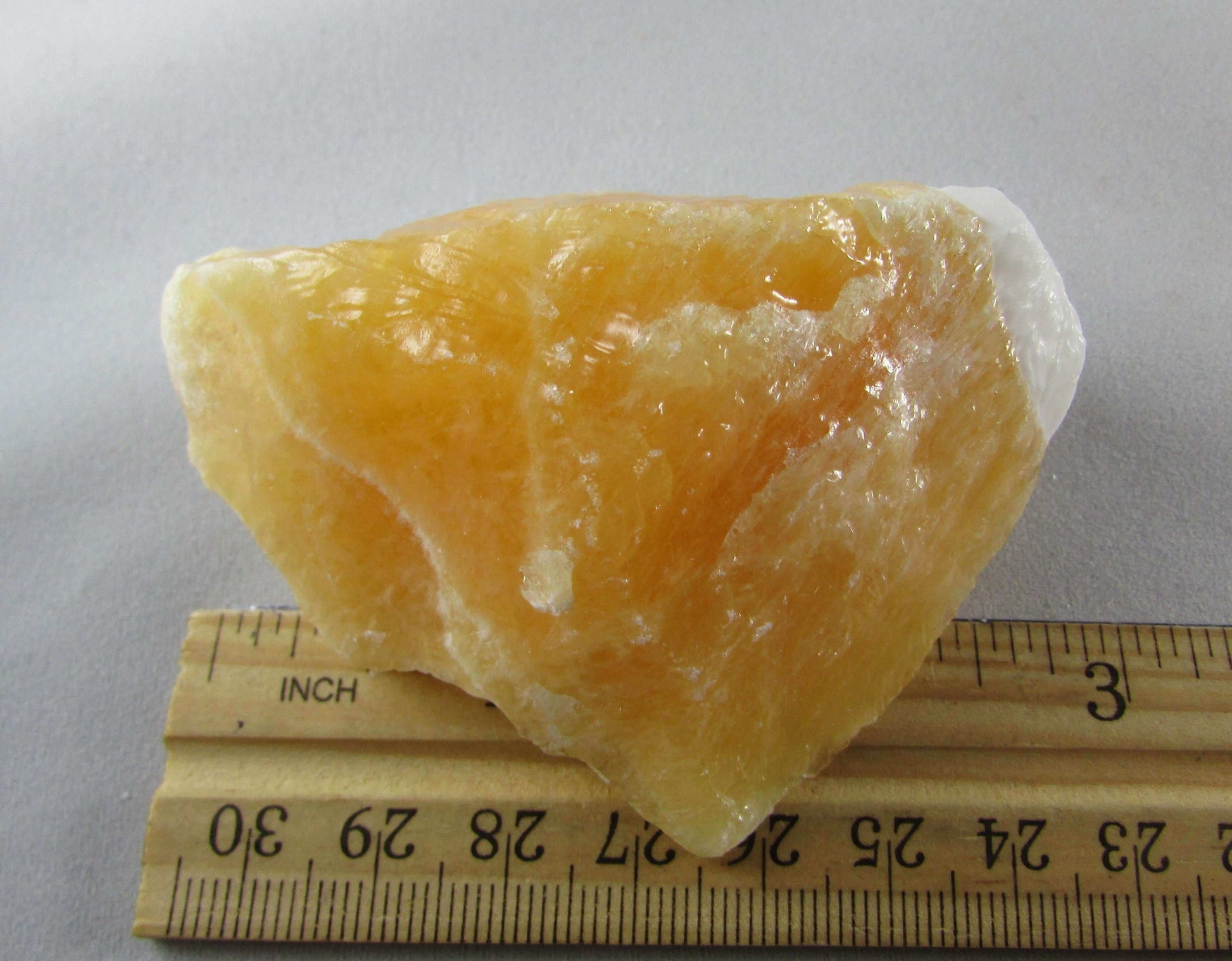 orange calcite, rough unpolished natural orange caclite