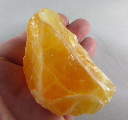 orange calcite, rough unpolished natural orange caclite