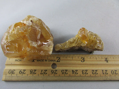 honey calcite, rough unpolished natural honey caclite