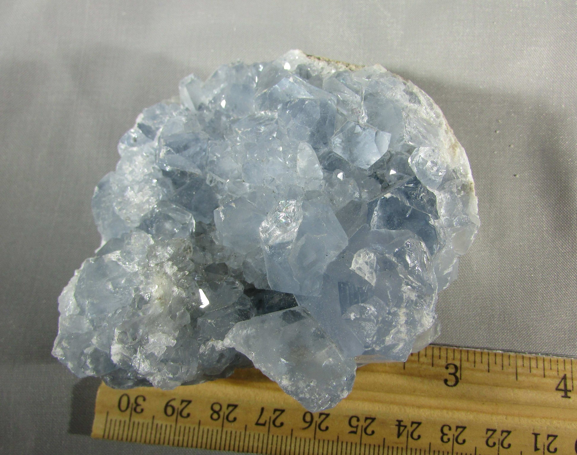 Genuine natural Gemmy Celestite Crystal Geode ethically sourced from Madagascar