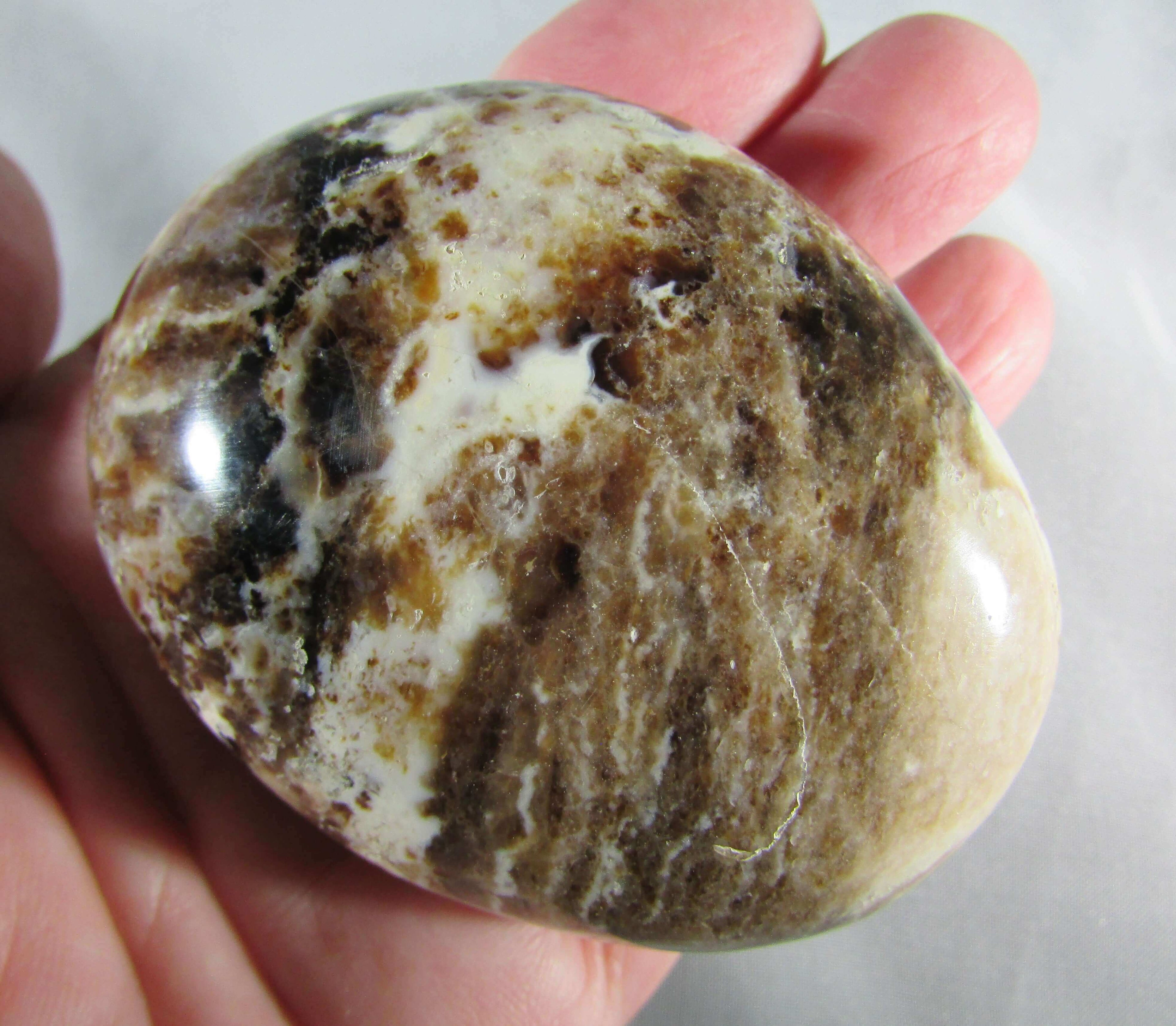 Black Opal Palmstone – Divination, Mystical Magick & Manifestation Power