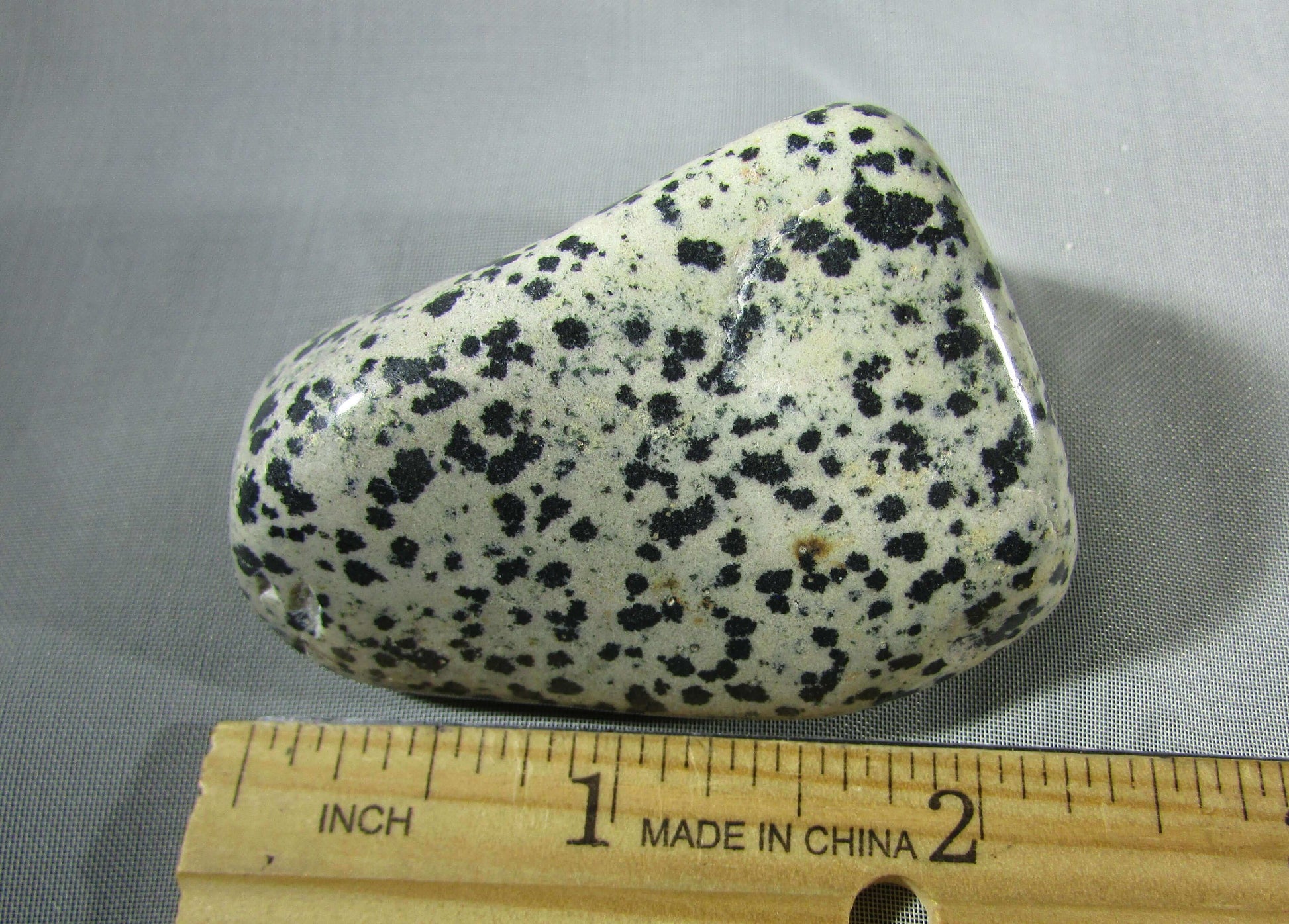 dalmatian jasper, natural crystal palmstone, touchstone