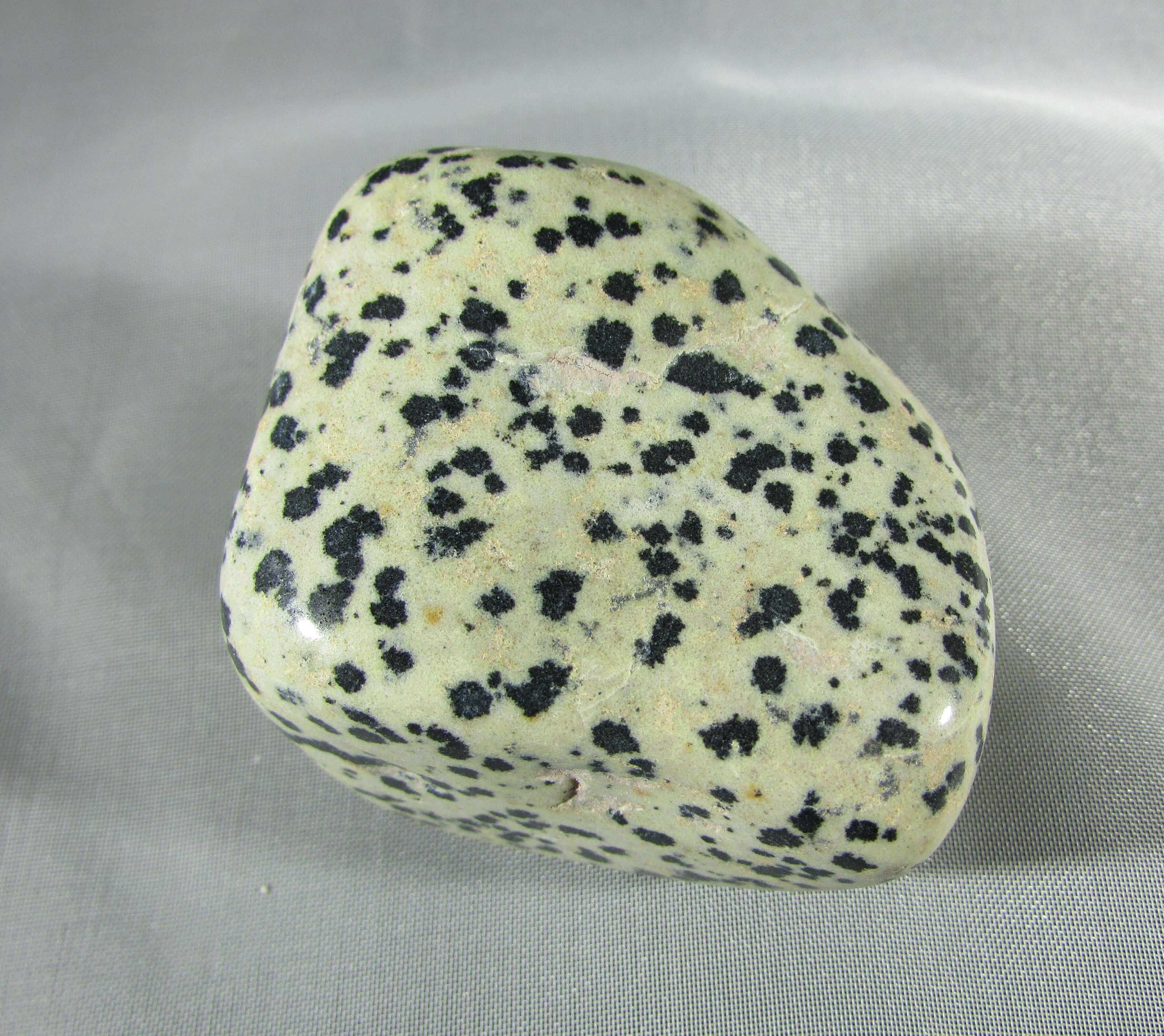 dalmatian jasper, natural crystal palmstone, touchstone