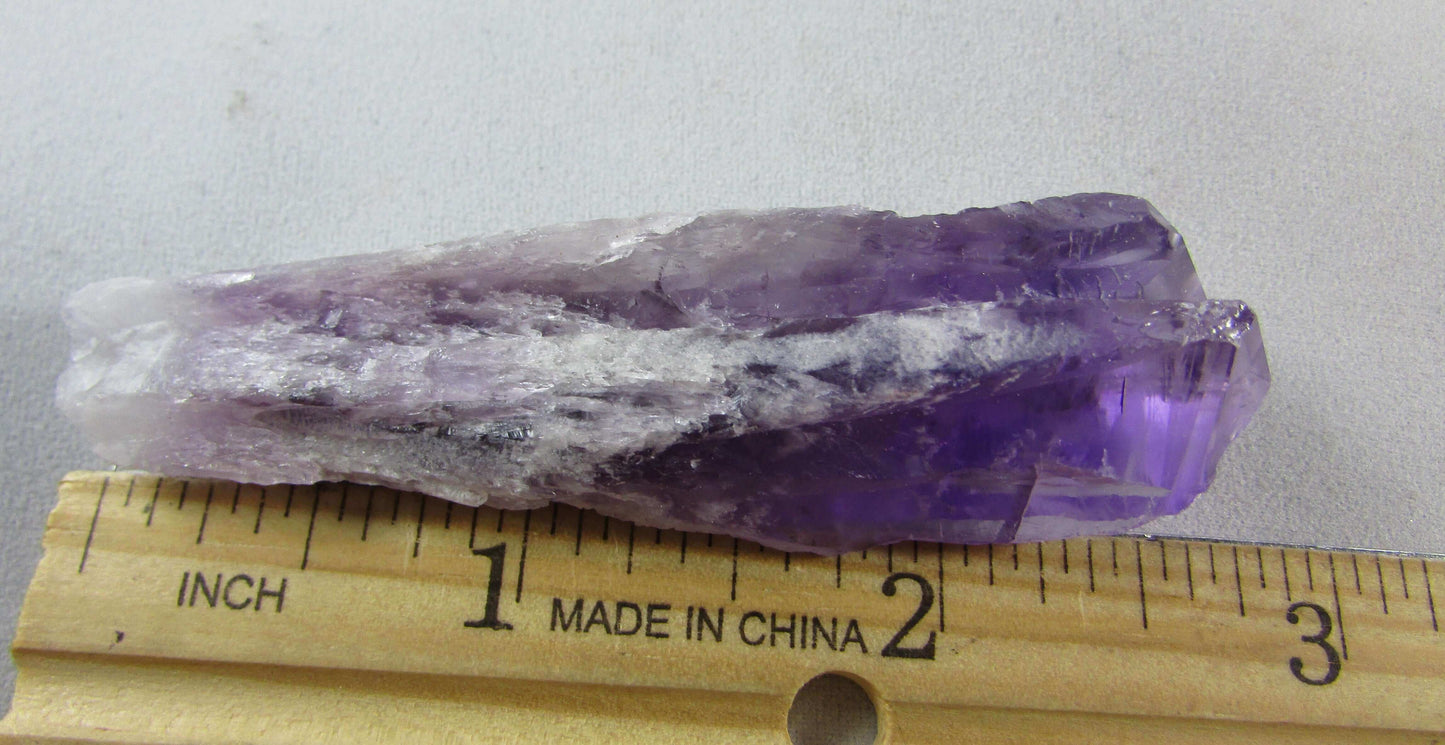 bahia amethyst crystal, natural unpolished brazil quartz