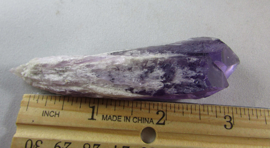bahia amethyst crystal, natural unpolished brazil quartz