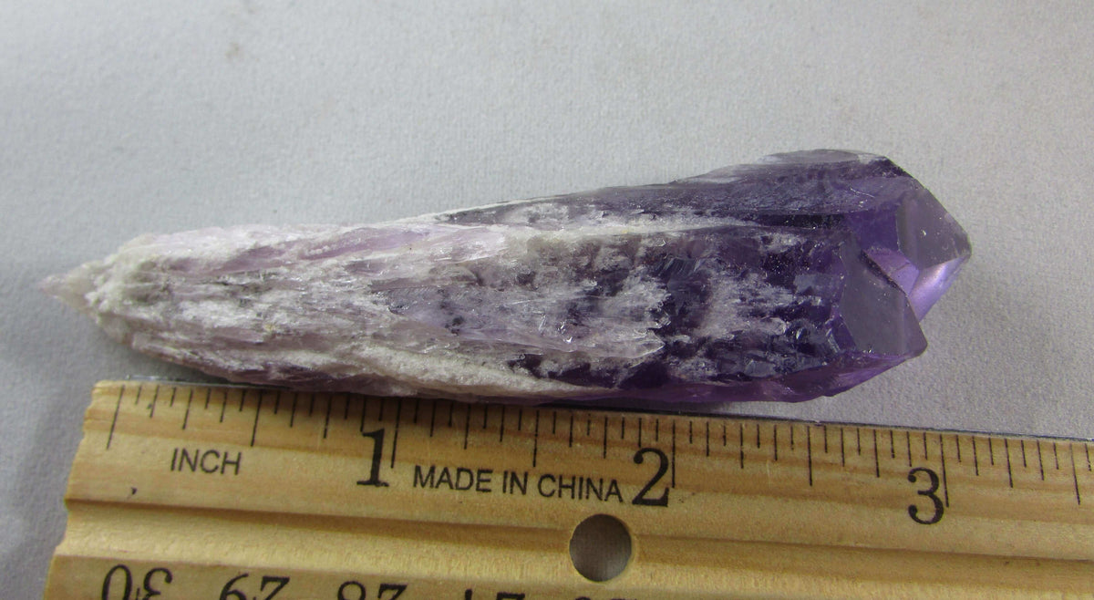 bahia amethyst crystal, natural unpolished brazil quartz