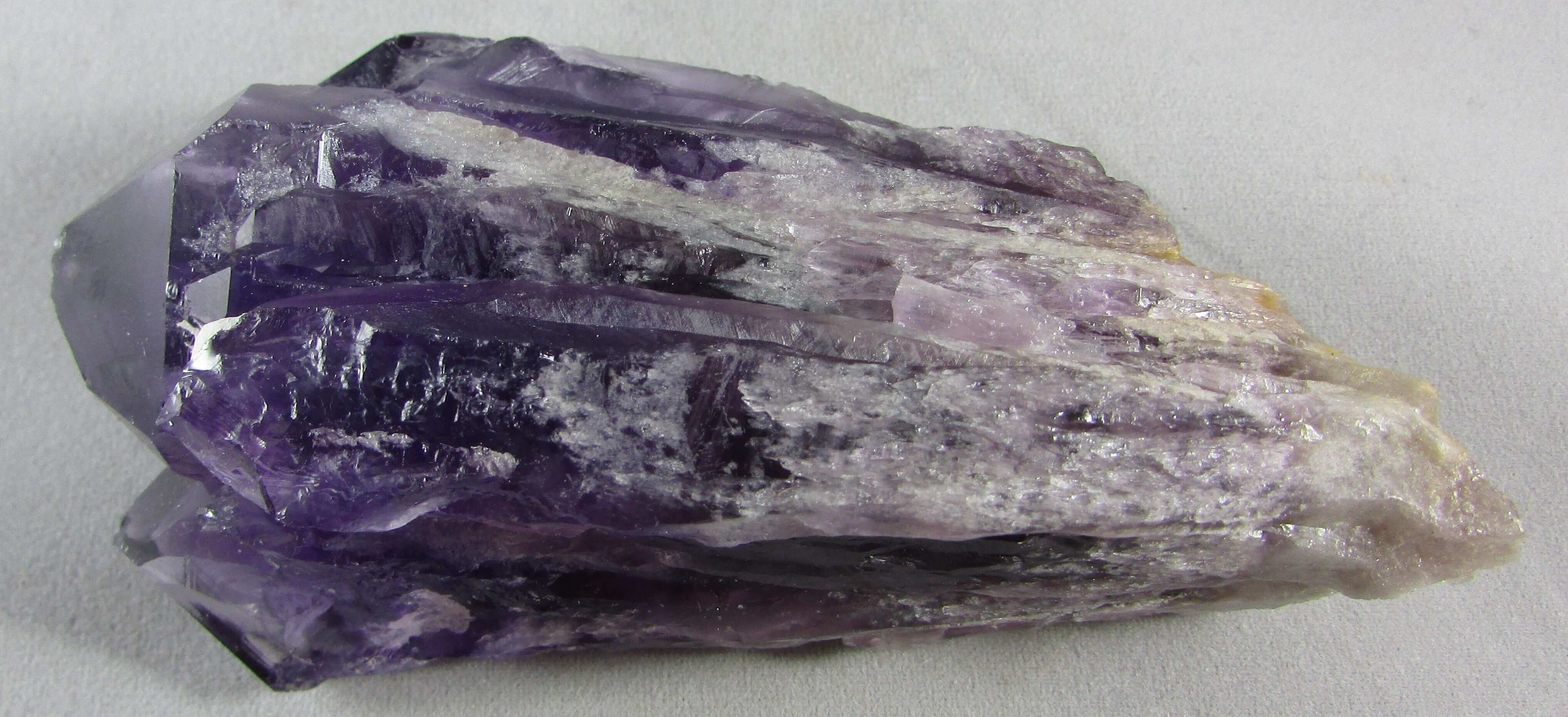 bahia amethyst crystal, natural unpolished brazil quartz