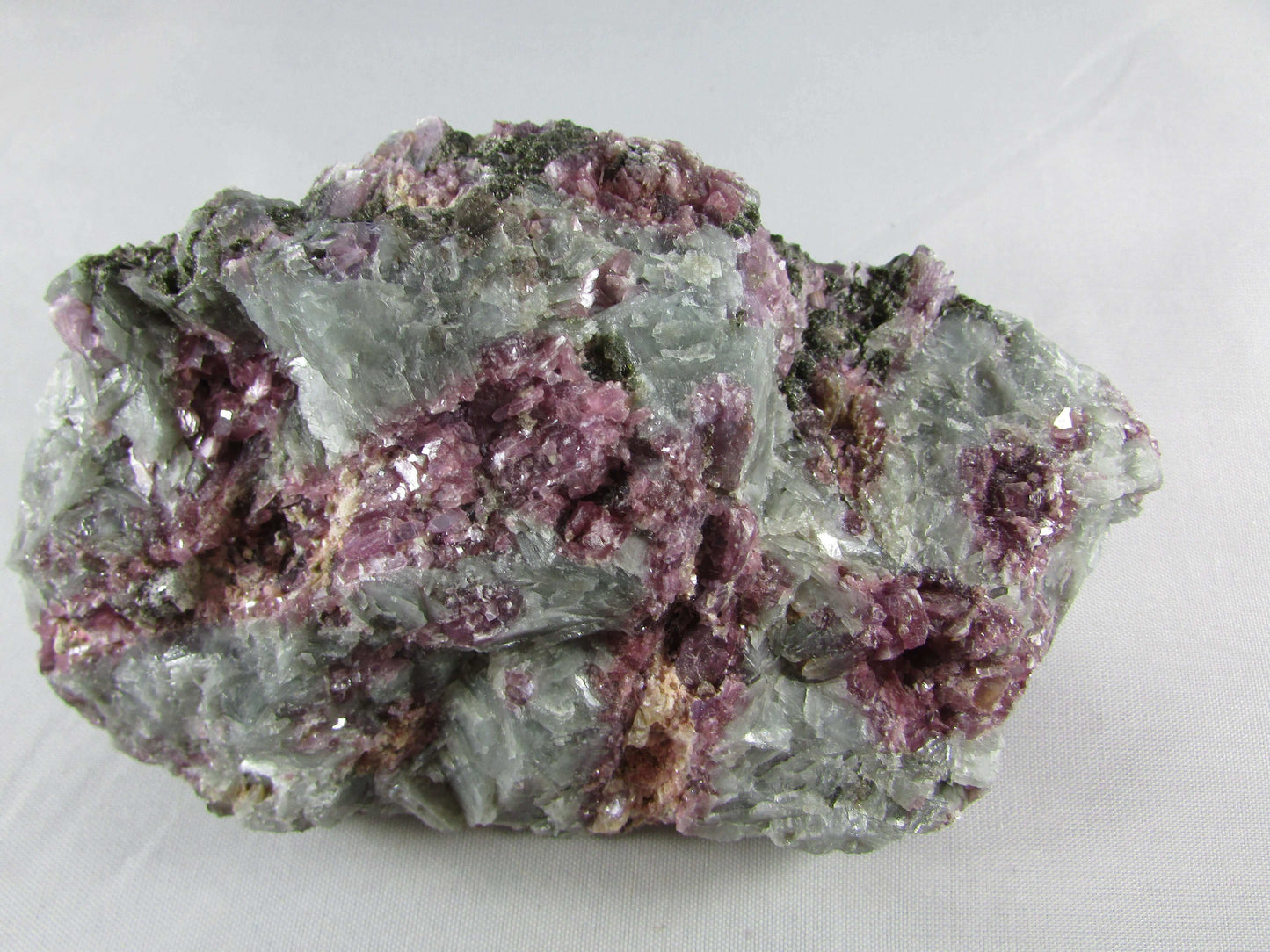 natural red black tourmaline unpolished brazil mineral