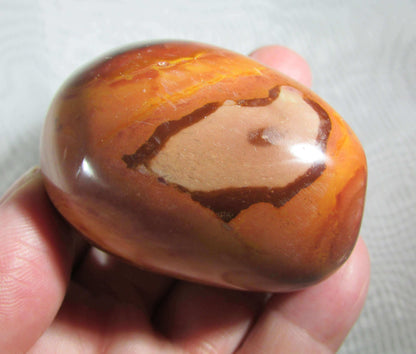 polychrome jasper crystal palmstone, pocket stone