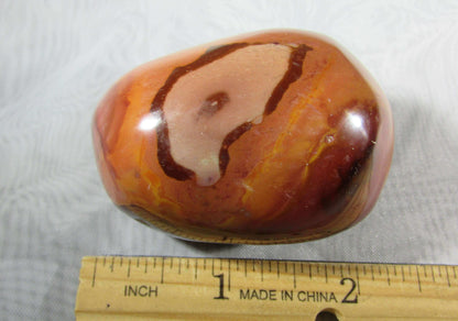 polychrome jasper crystal palmstone, pocket stone