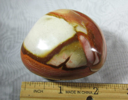 polychrome jasper crystal palmstone, pocket stone