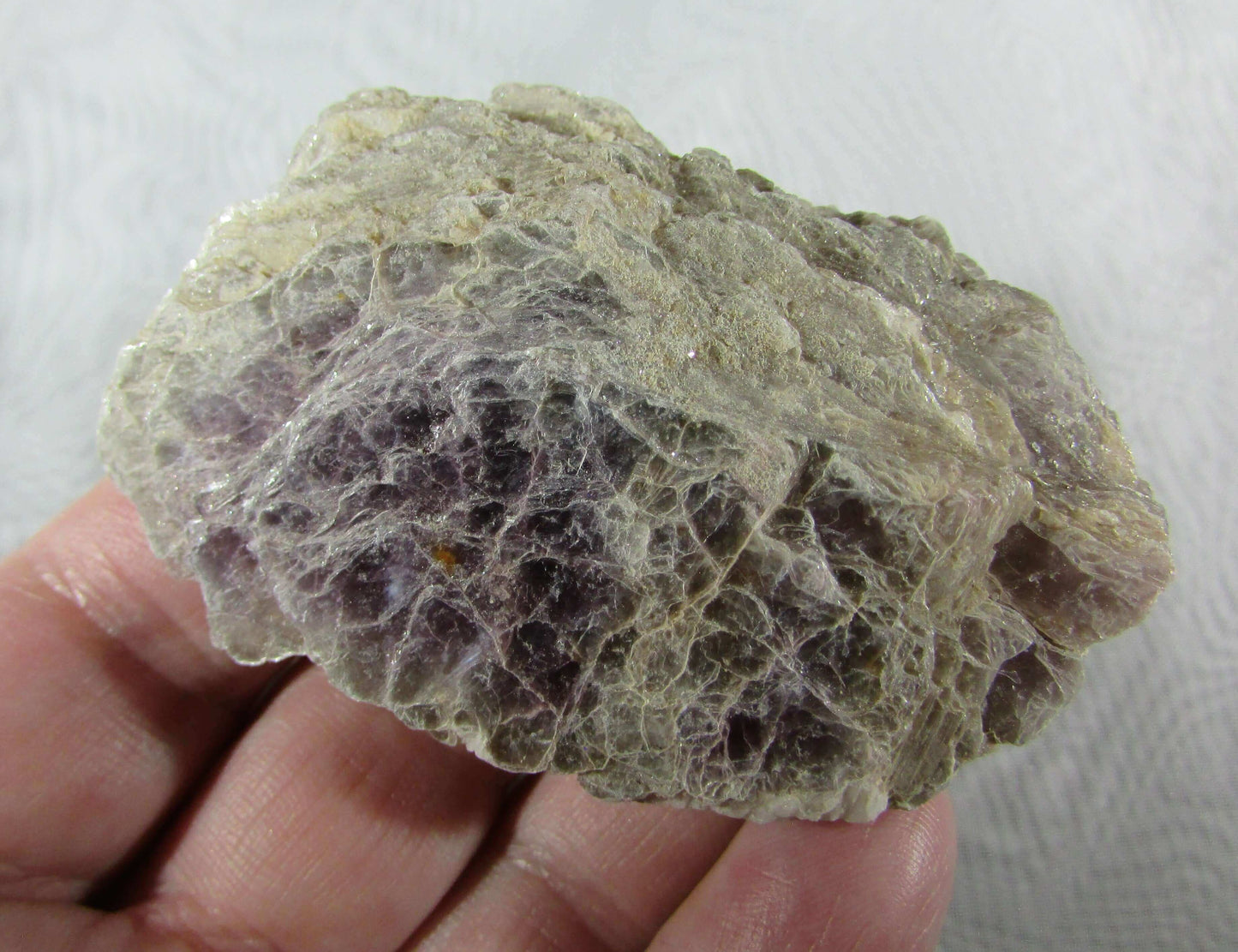 Lepidolite Palmstone, Unpolished  (FTM351) Crystals