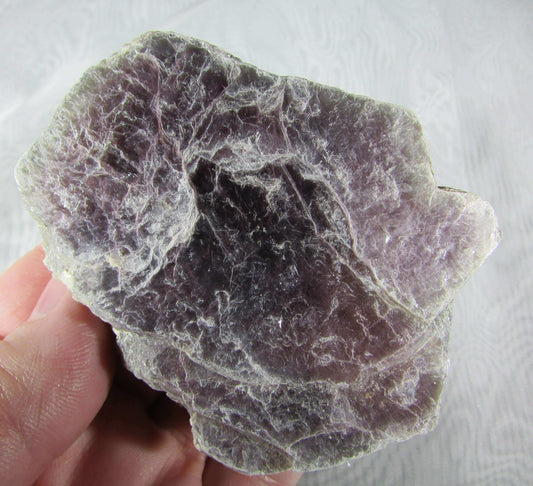 Lepidolite Palmstone, Unpolished (FTM356) Crystals